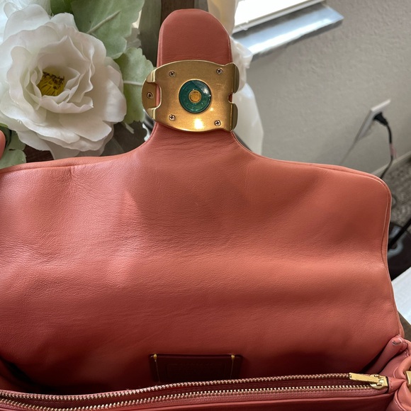 Coach Leather Pillow Tabby 26 in Light Coral - Picture 6 of 13